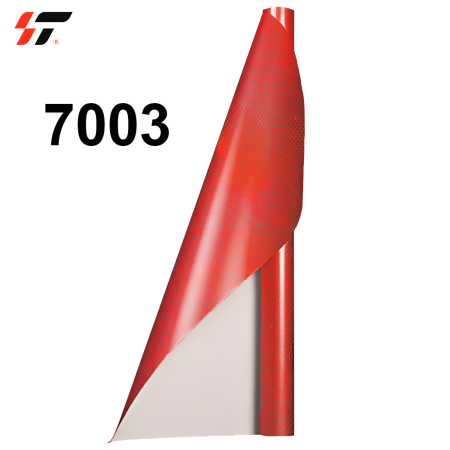 Светоотражающая пленка (Соты) 7003 Красная (1,22*45,7м)
